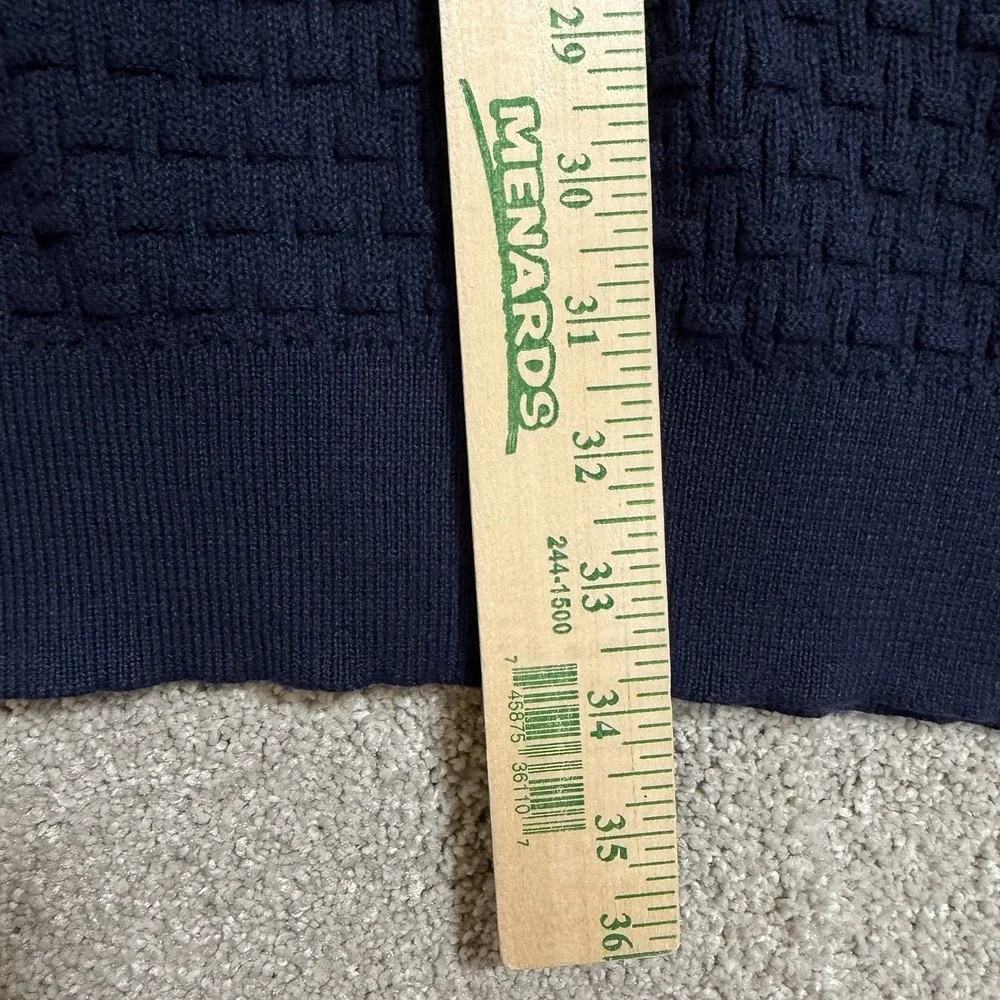 Shaquille O'Neal XLG Sweater Mens 4XL‎ Navy Platoon Textured Crewneck Pullover